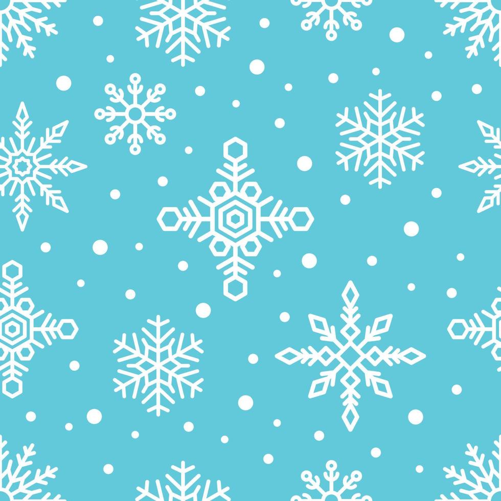 Snowflake Seamless Background vector