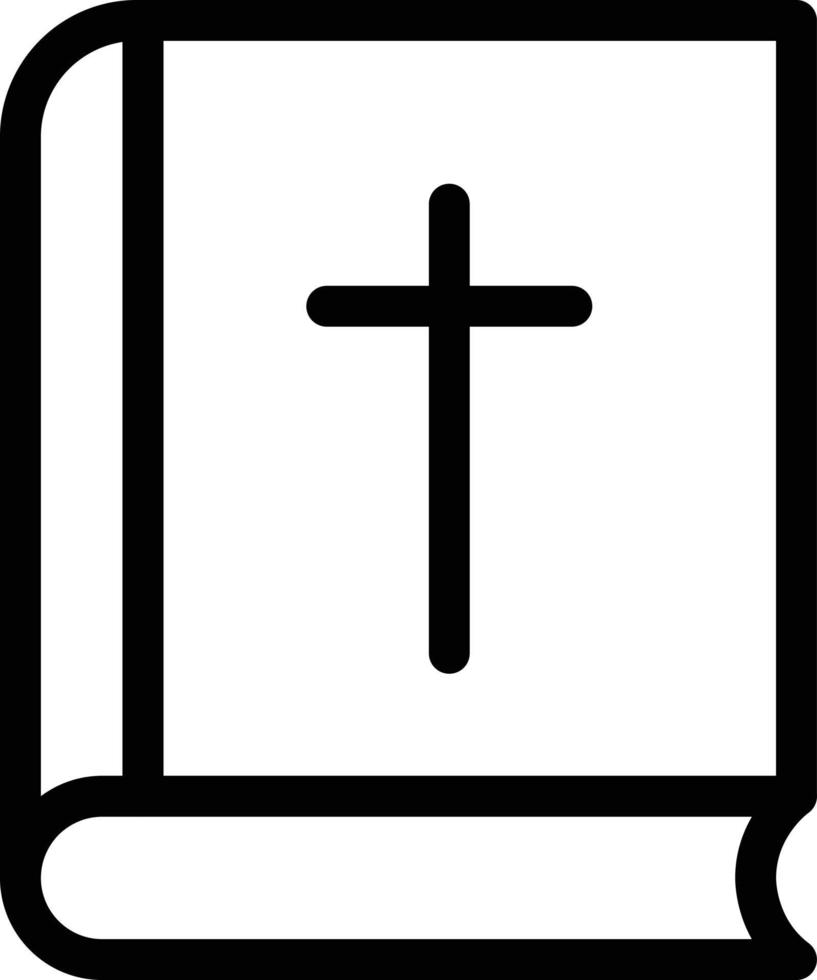 ilustración de vector de biblia en un fondo. símbolos de calidad premium. iconos vectoriales para concepto y diseño gráfico.