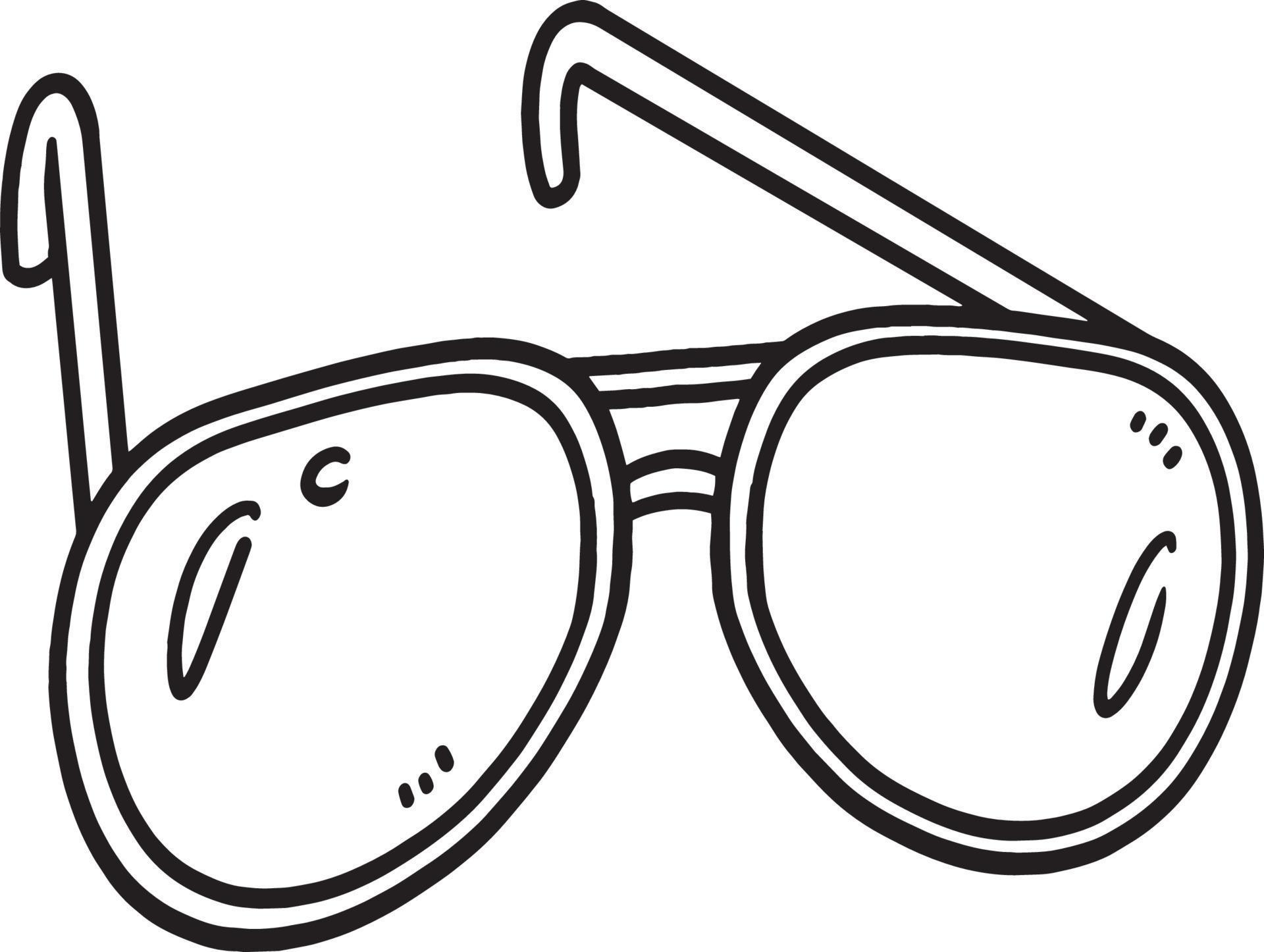 Sunglasses Isolated Coloring Page for Kids 12902522 Vector Art at Vecteezy