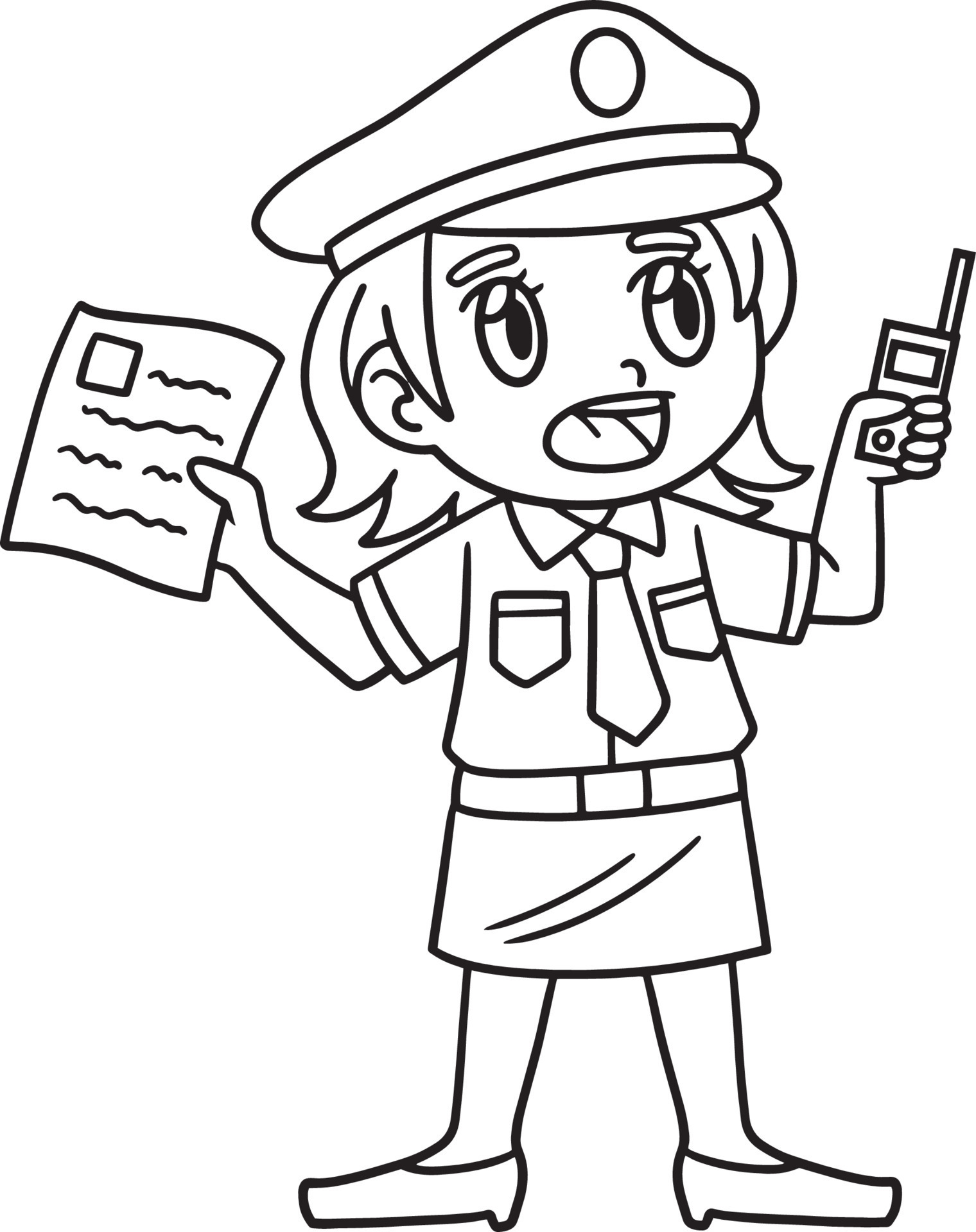 mujer policía reportando página para colorear aislada 12902541 Vector en Vecteezy mujer policía reportando página para colorear aislada 12902541 Vector en Vecteezy