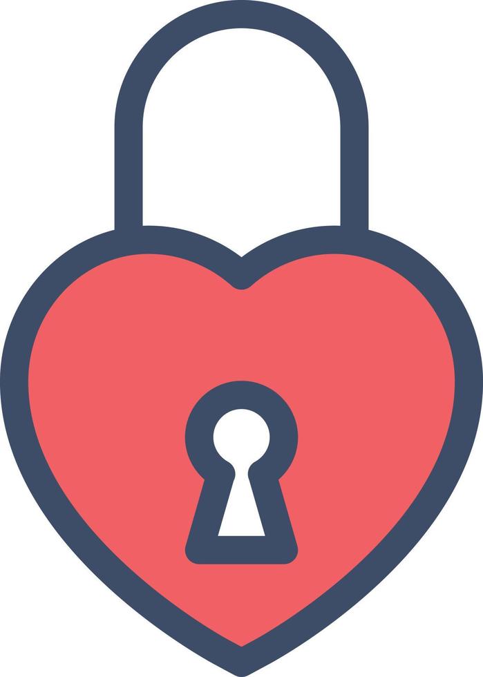 heart lock vector illustration on a background.Premium quality symbols.vector icons for concept and graphic design.