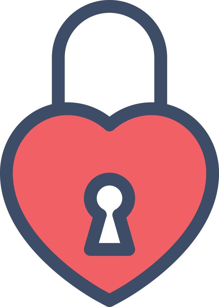 heart lock vector illustration on a background.Premium quality symbols.vector icons for concept and graphic design.