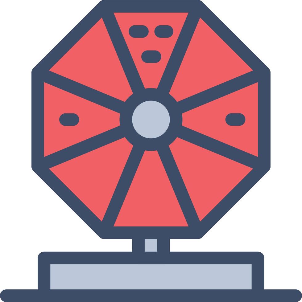 ilustración vectorial de la máquina de ruleta en un fondo. símbolos de calidad premium. iconos vectoriales para el concepto y el diseño gráfico. vector