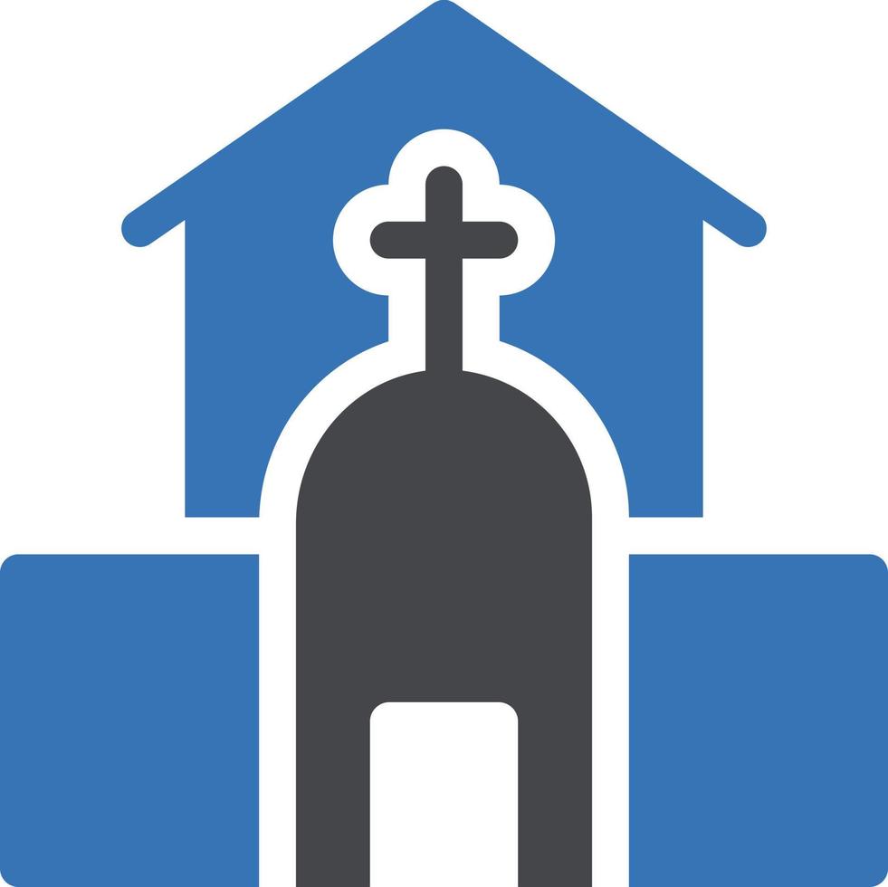 ilustración de vector de iglesia en un fondo. símbolos de calidad premium. iconos vectoriales para concepto y diseño gráfico.