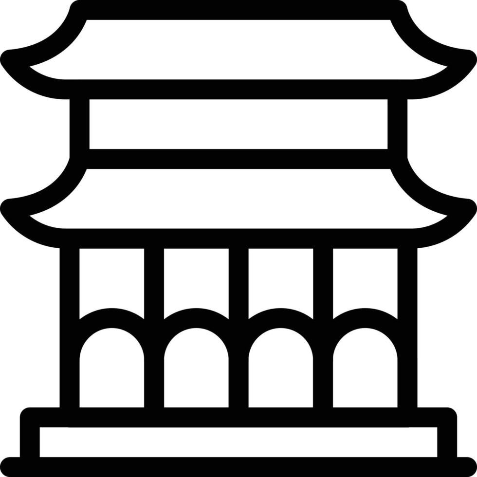 china construyendo ilustración vectorial sobre un fondo. símbolos de calidad premium. iconos vectoriales para concepto y diseño gráfico. vector