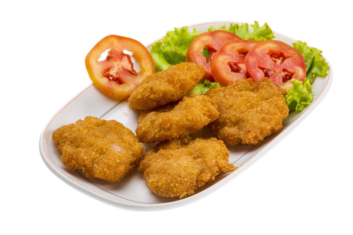 Thai Cutlet on white photo