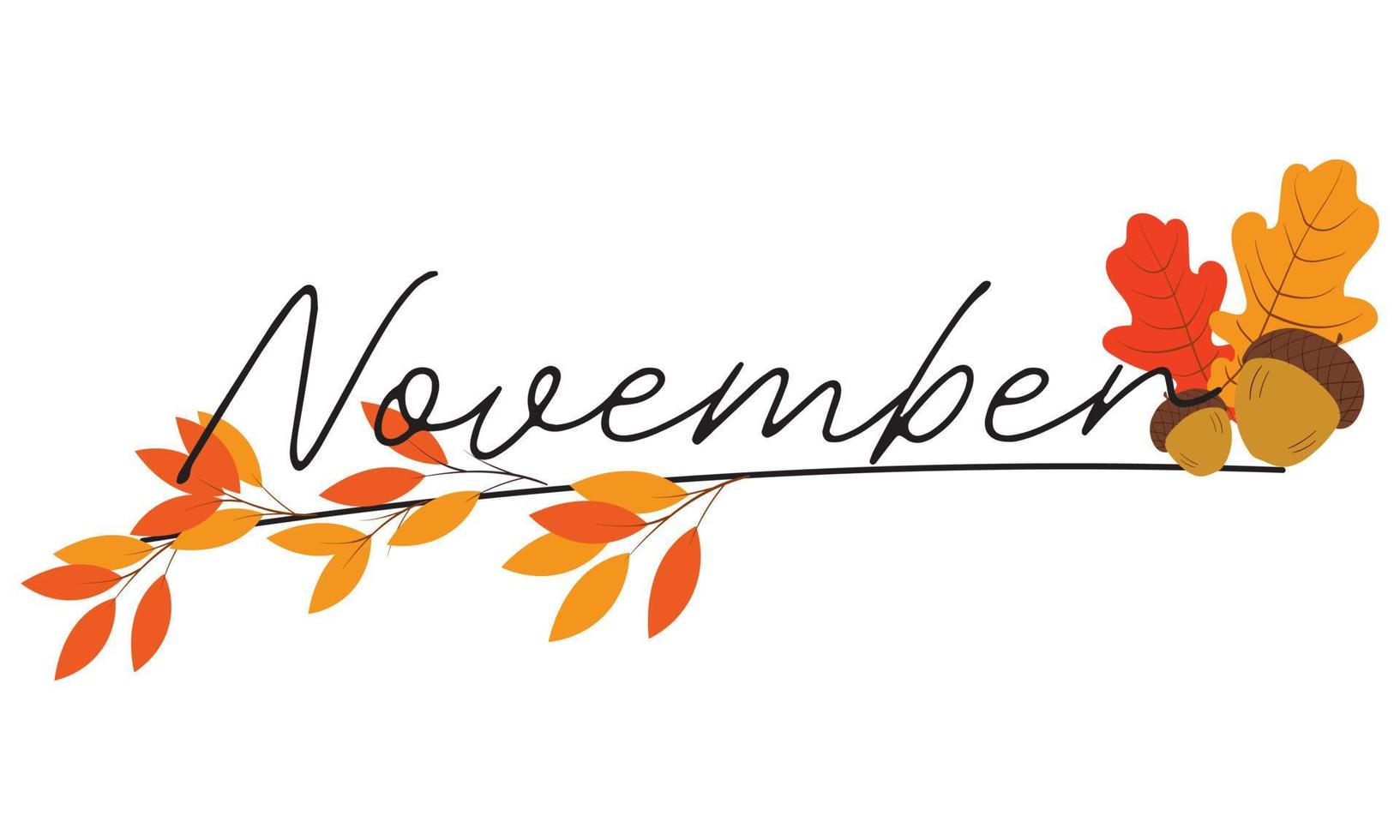 Hello November word 12903805 Vector Art at Vecteezy