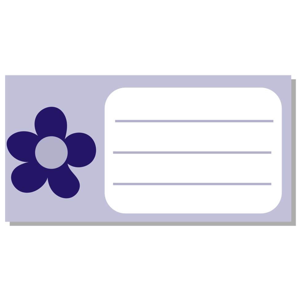 Digital Planner Sticker, Element or Label png