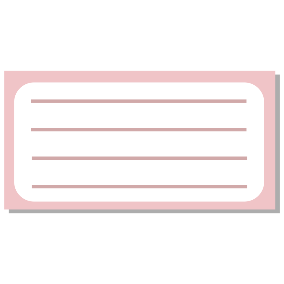 Digital Planner Sticker, Element or Label png