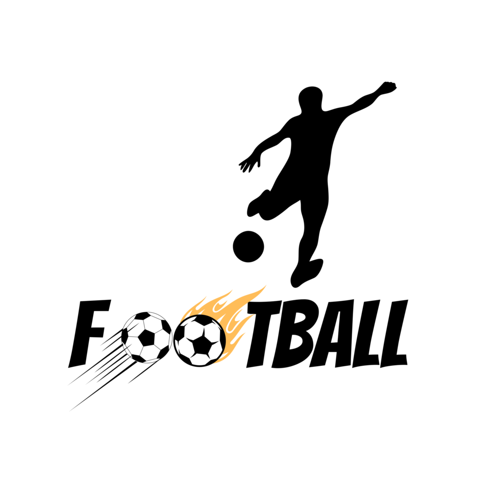 fotboll illustration. png fil, sporter design, logotyp