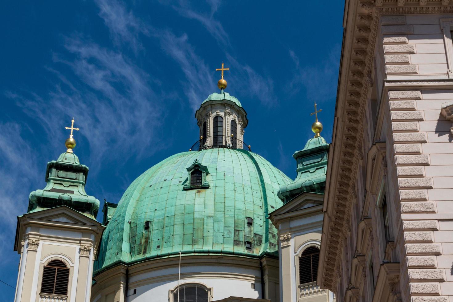 Vienna, Austria, 2022 - Famous Peterskirche Church photo