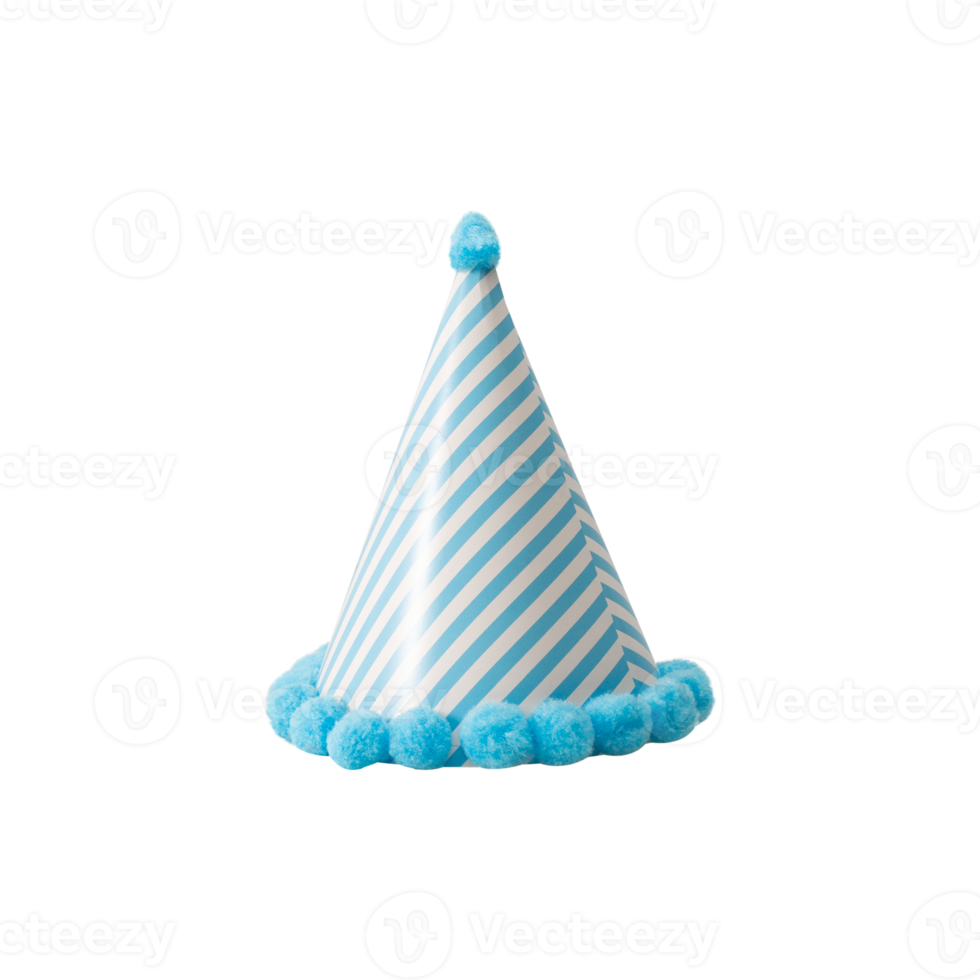 Blue Party Hat cutout, Png file