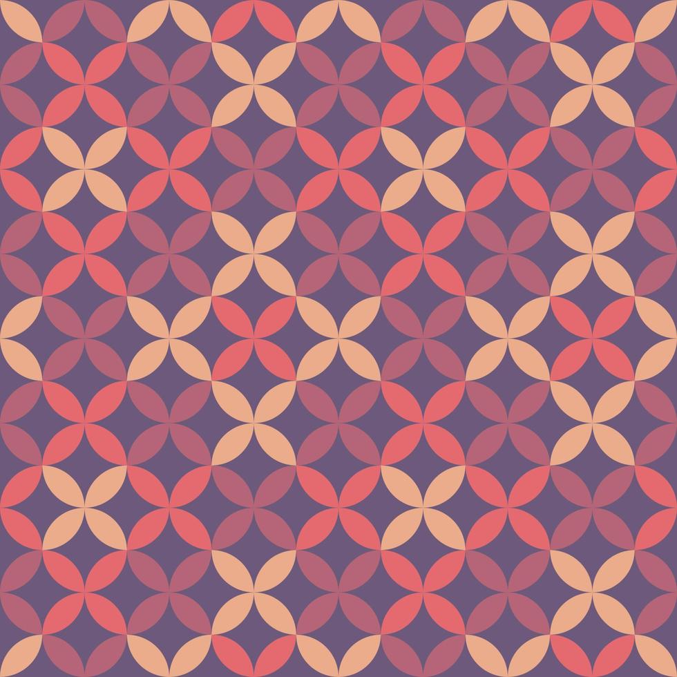 Geometric circle seamless pattern background. Abstract background. Vector seamless pattern illustration.