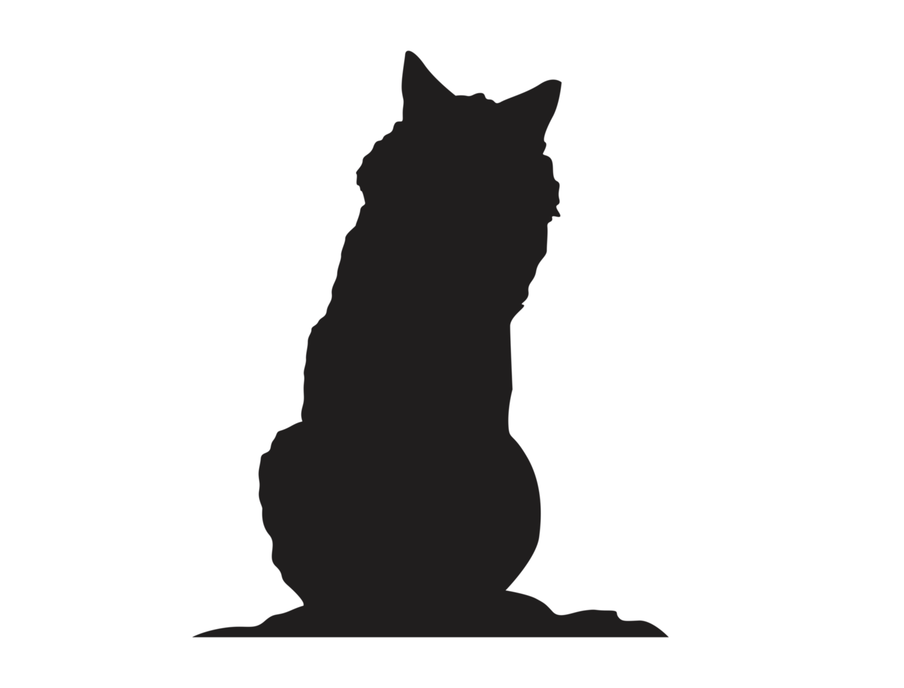 animale - lupo silhouette png