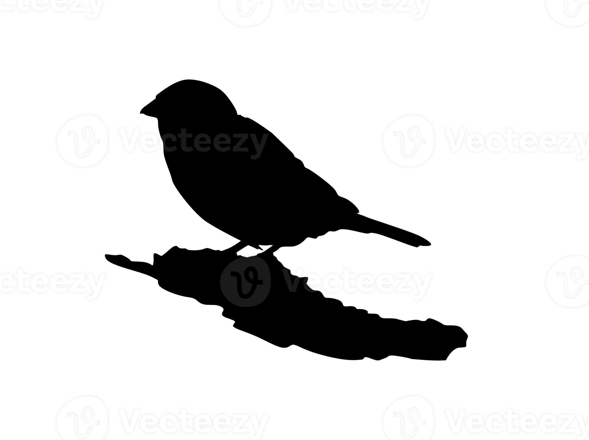 Bird Perching sparrow silhouette 12904410 PNG