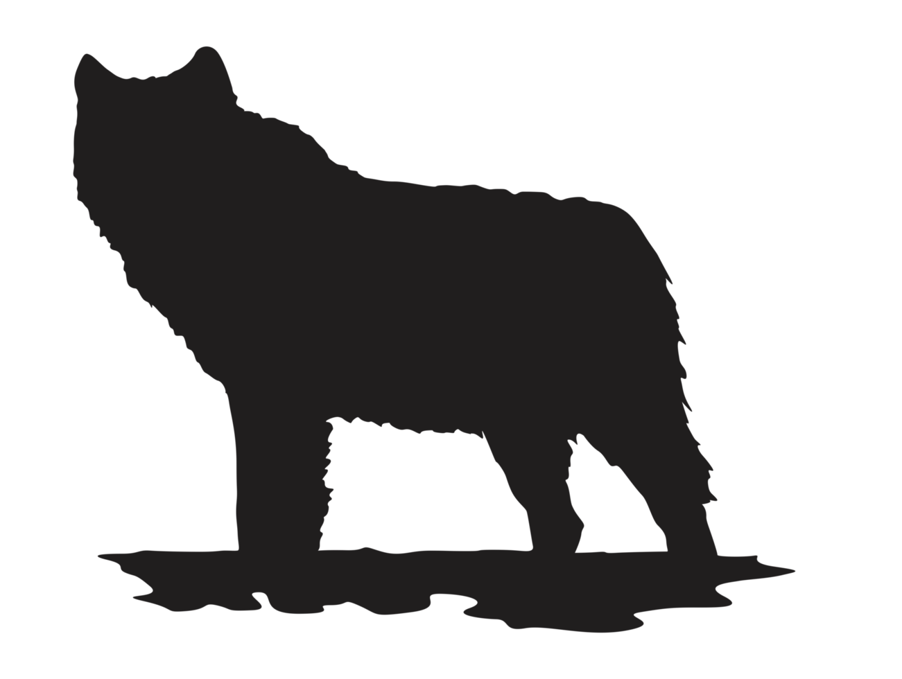 animale - lupo silhouette png