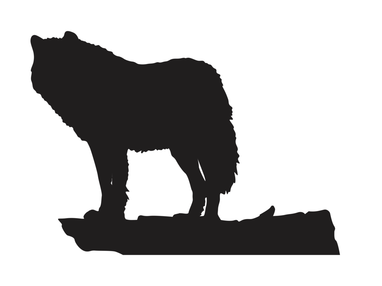 Animal - Wolf Silhouette png