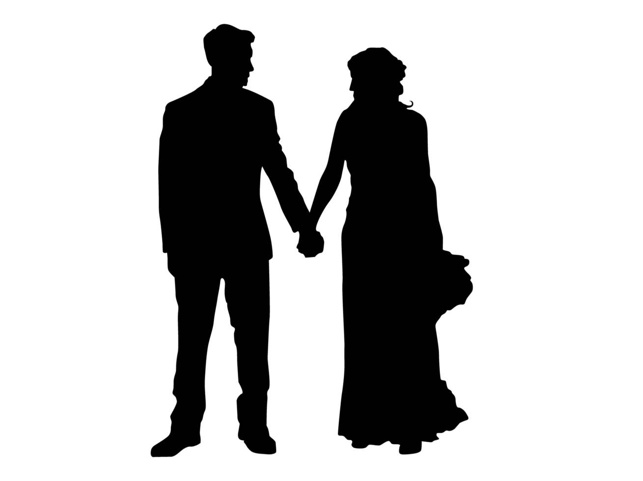 Wedding Bride Couple Silhouette png