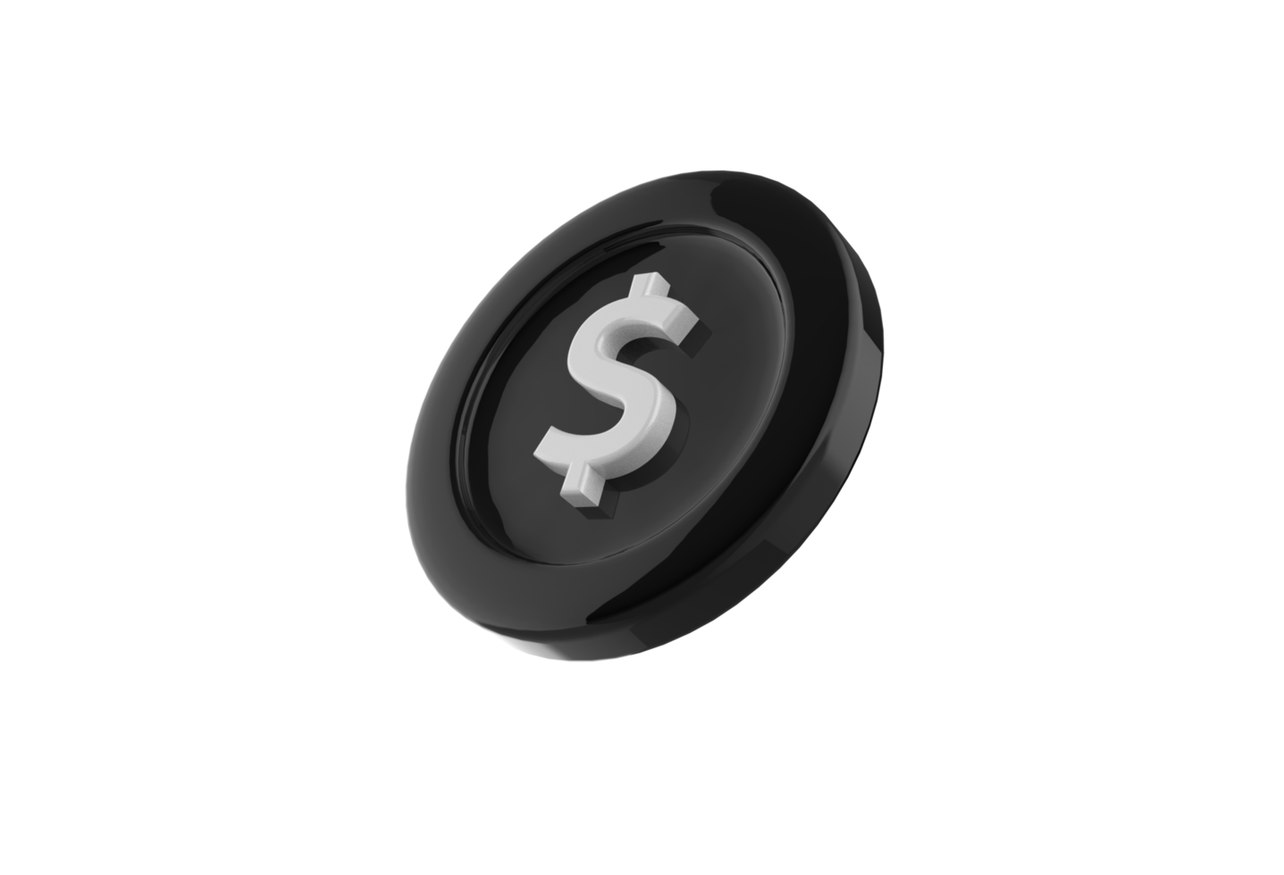 3d render of coins png