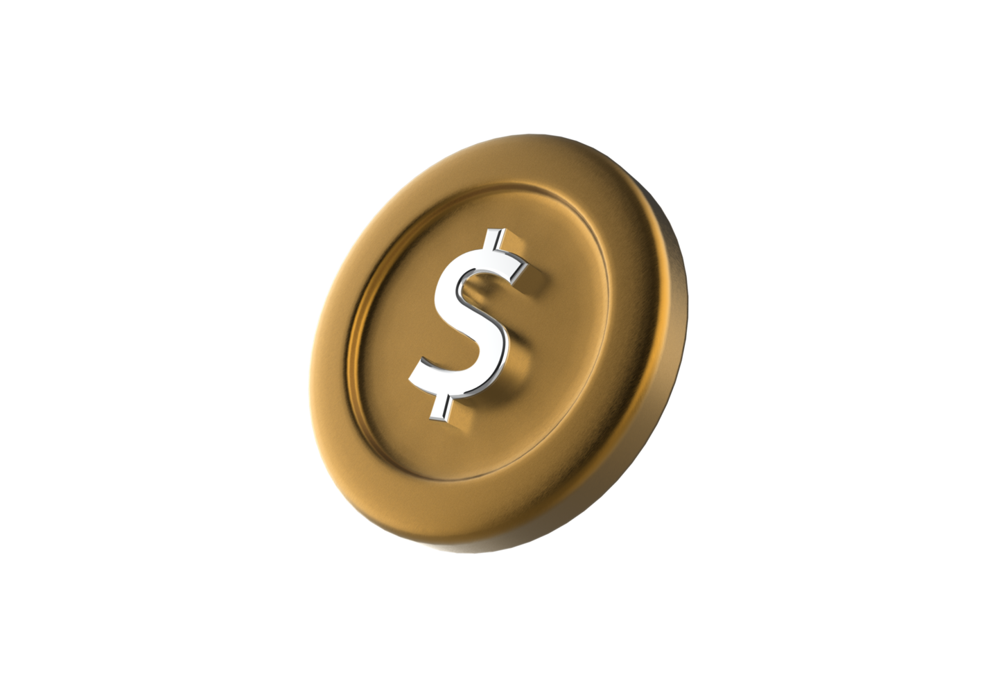 3d render of coins png