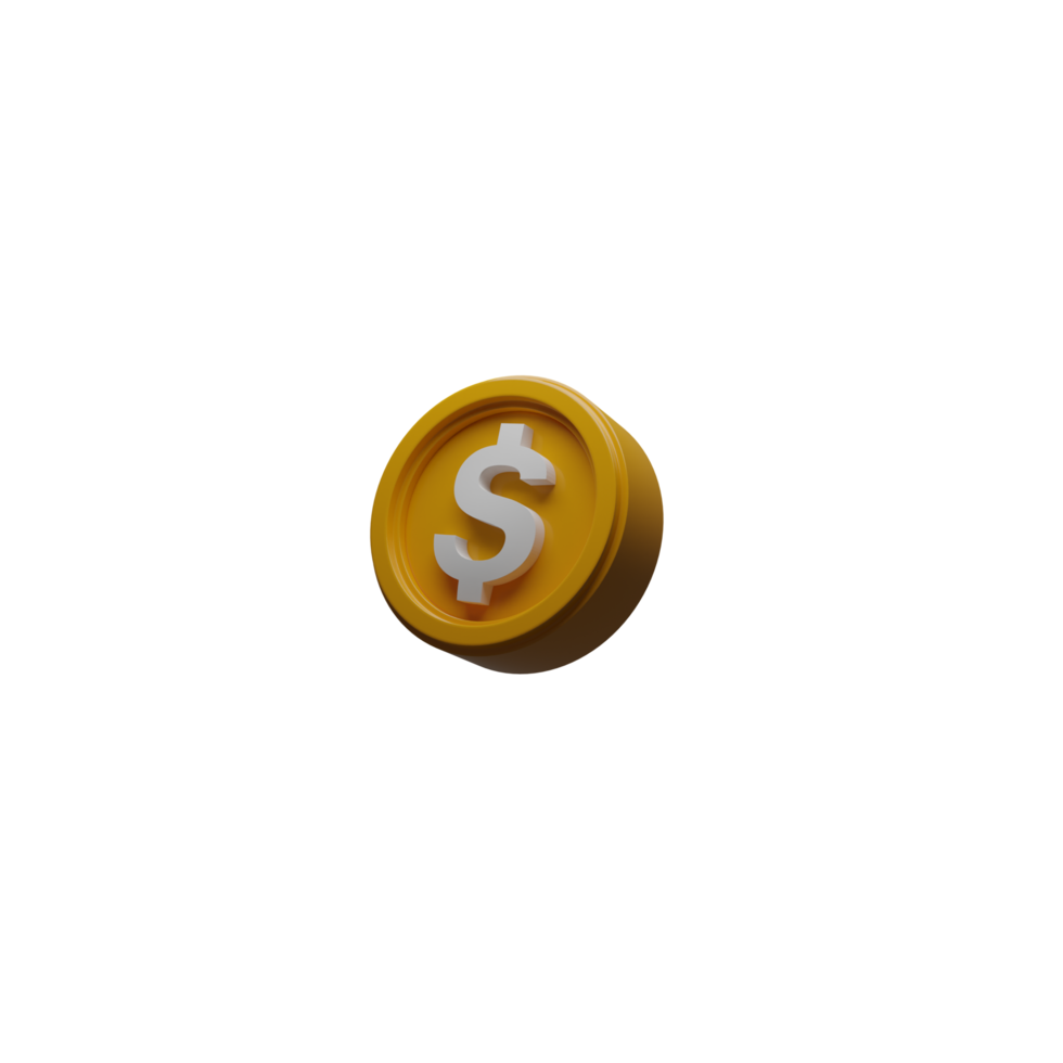 Render 3D de monedas png