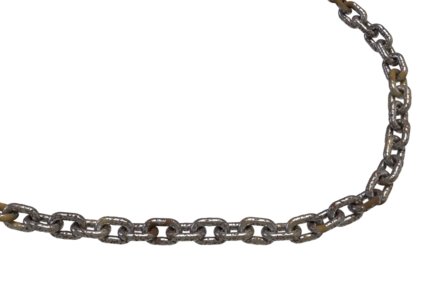 3D-Rendering realistische Kette png