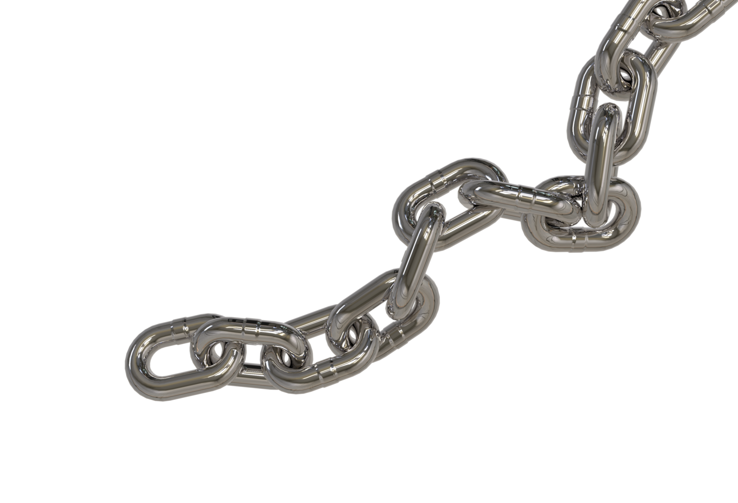 3d render realistic chain png