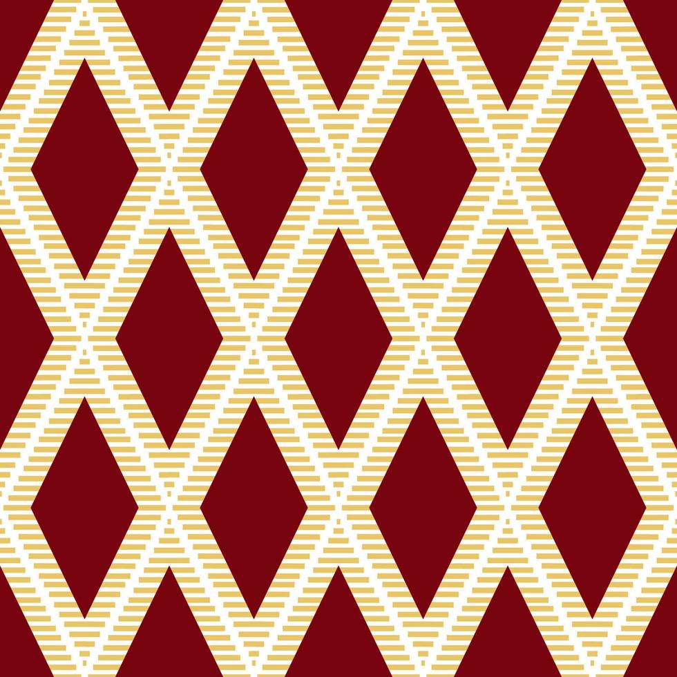 Linear rhombuses retro vector pattern