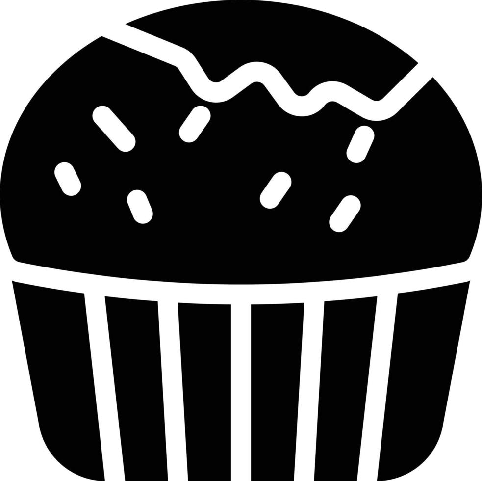 Ilustración de vector de muffin en un fondo. Símbolos de calidad premium. Iconos vectoriales para concepto y diseño gráfico.