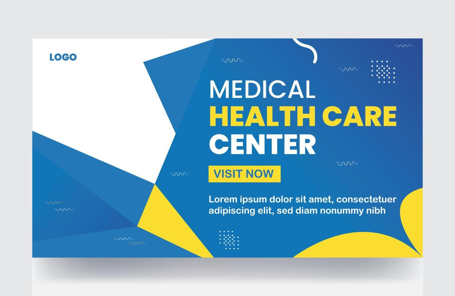 Medical thumbnail healthcare banner cover and web banner cover template vector