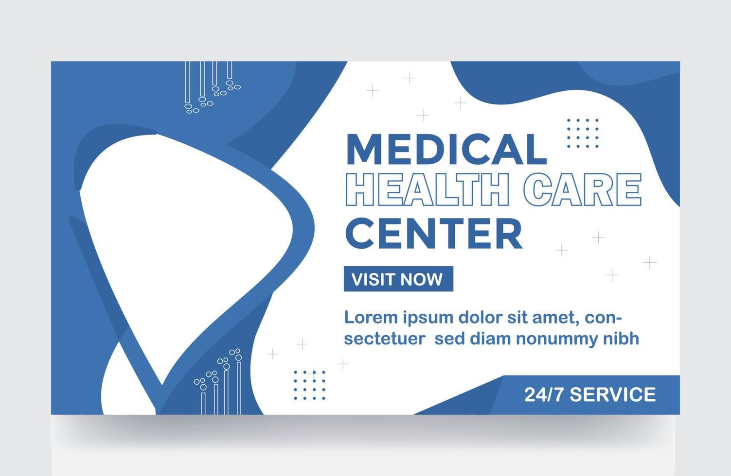 thumbnail design web banner design template medical thumbnail design banner cover post healthcare video thumbnail template vector