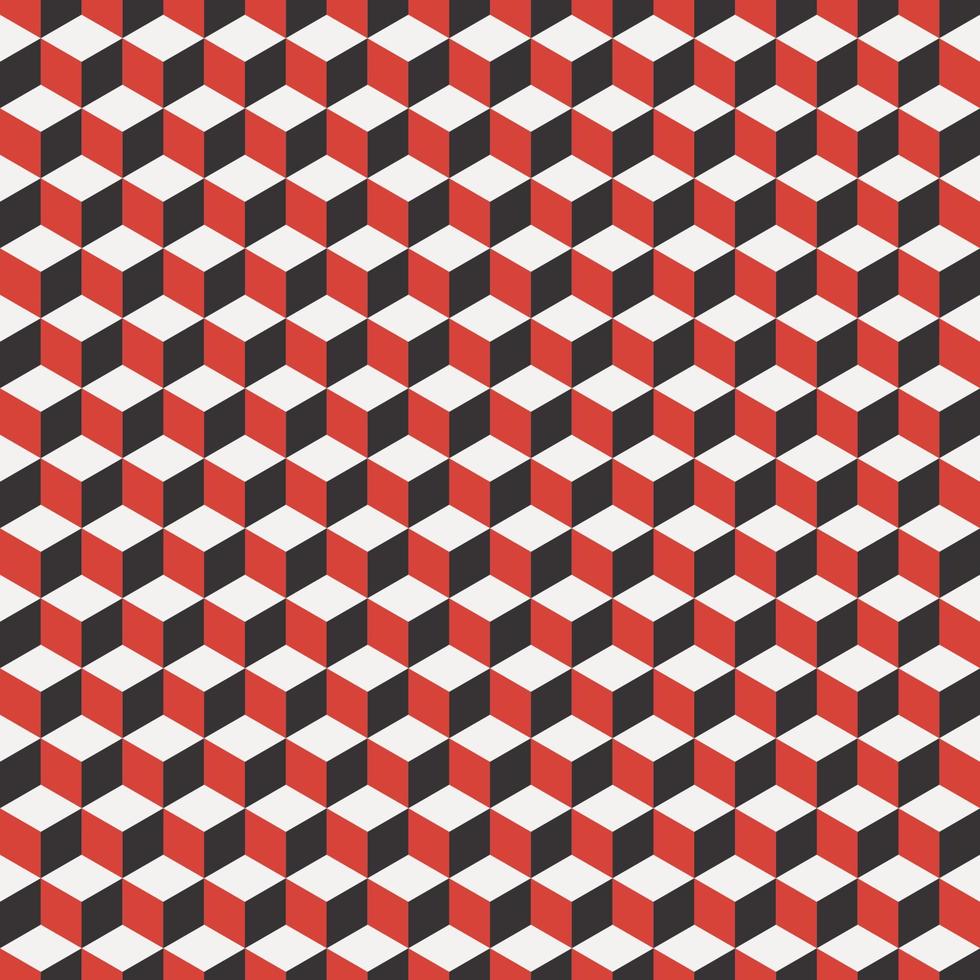Cube seamless pattern , geometric line design, cube texture. Abstract squares background. Vector illustration