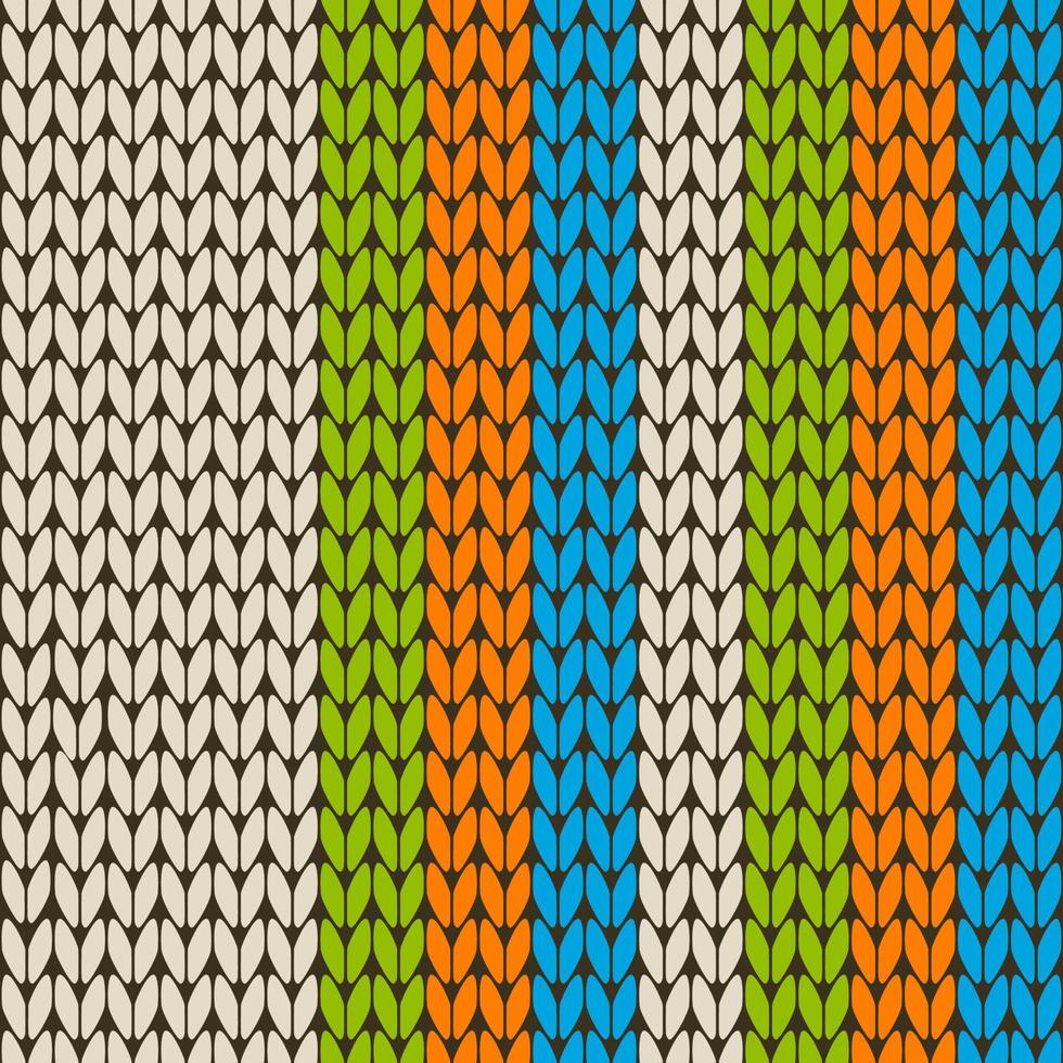 Knitting vector pattern. Colorful texture seamless pattern. Vector seamless background