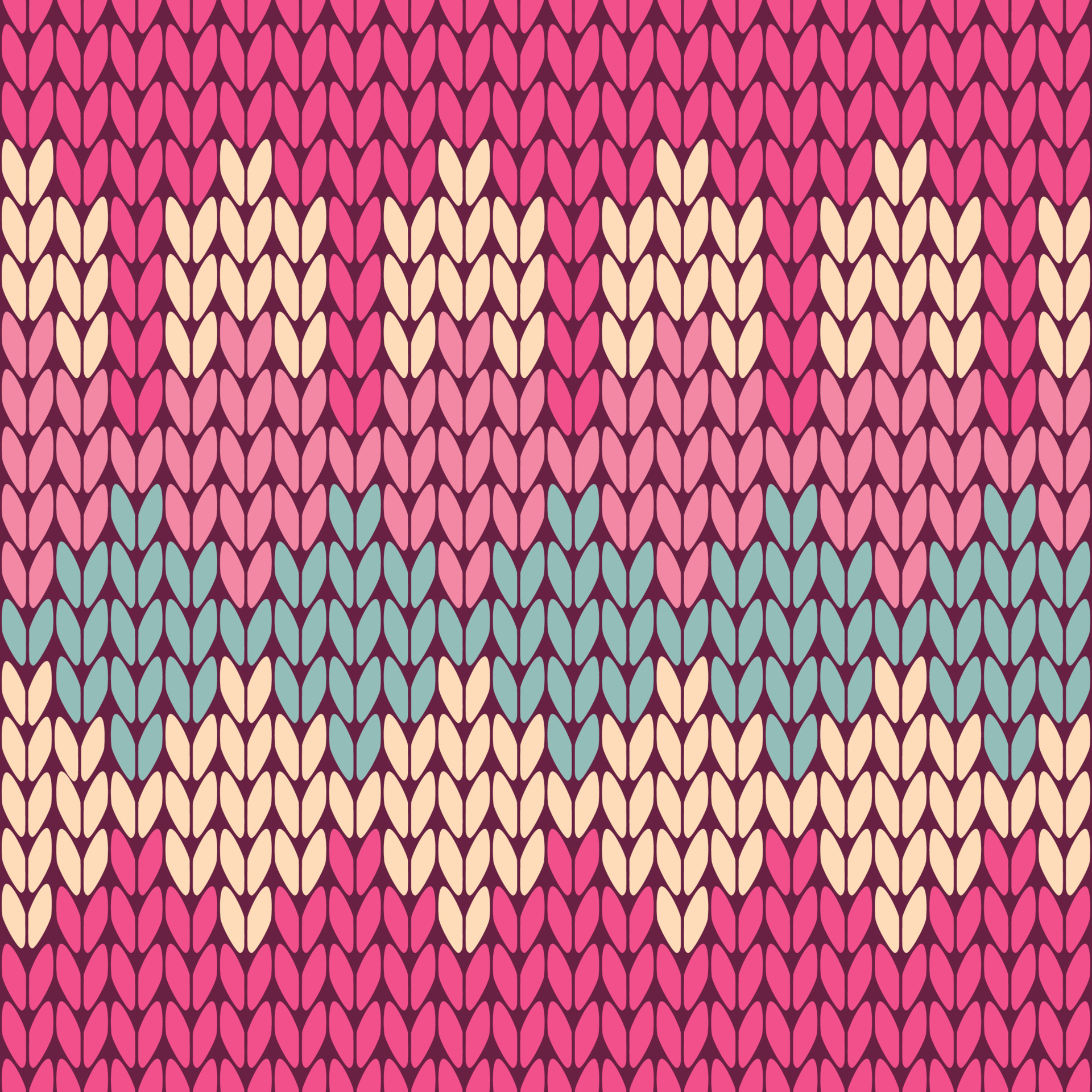 Knitting vector pattern. Colorful texture seamless pattern. Vector