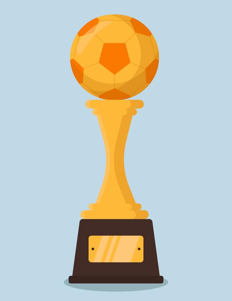 conjunto de elementos de fútbol para la ilustración de vector de estilo plano de diseño de competición deportiva