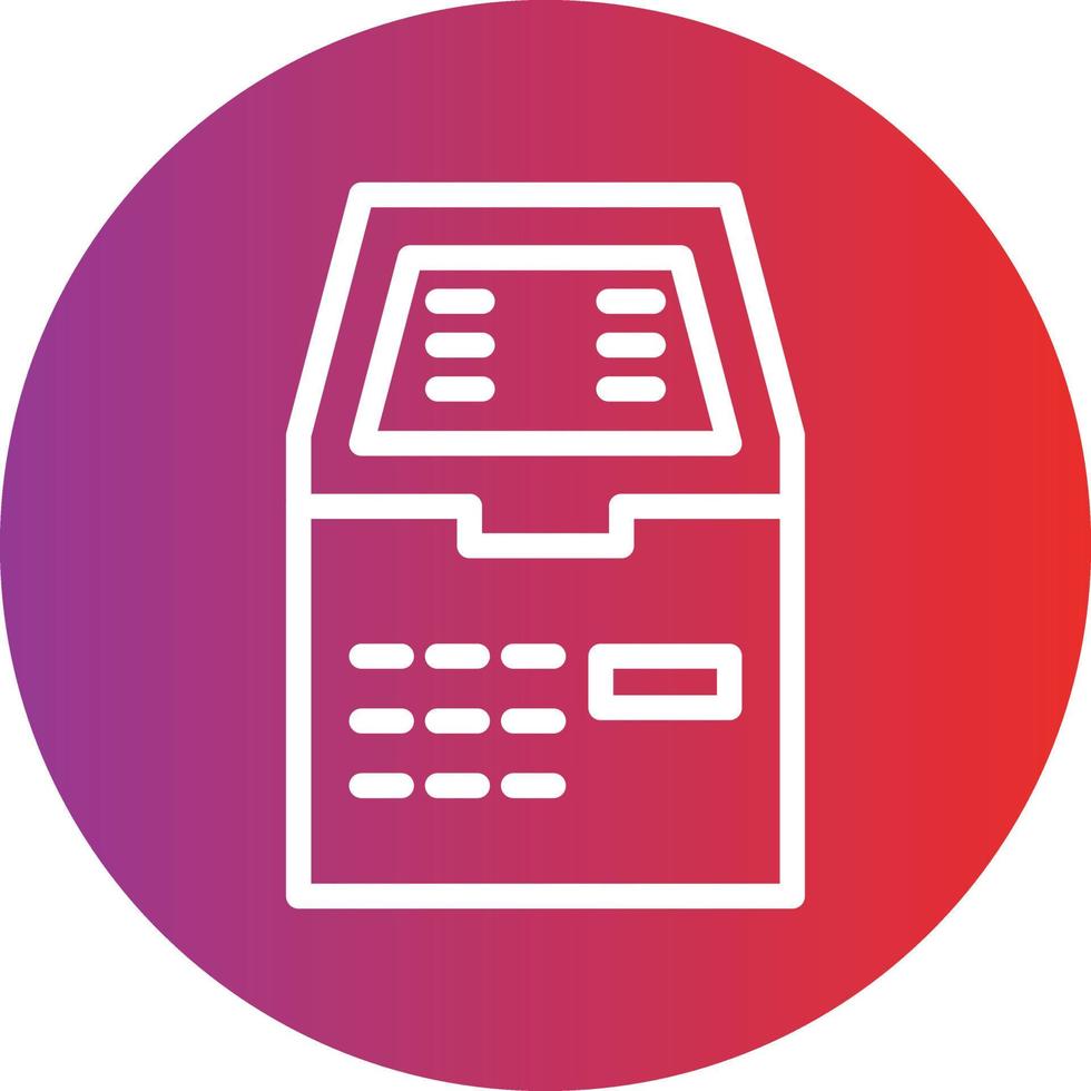 Atm Machine Icon Style vector