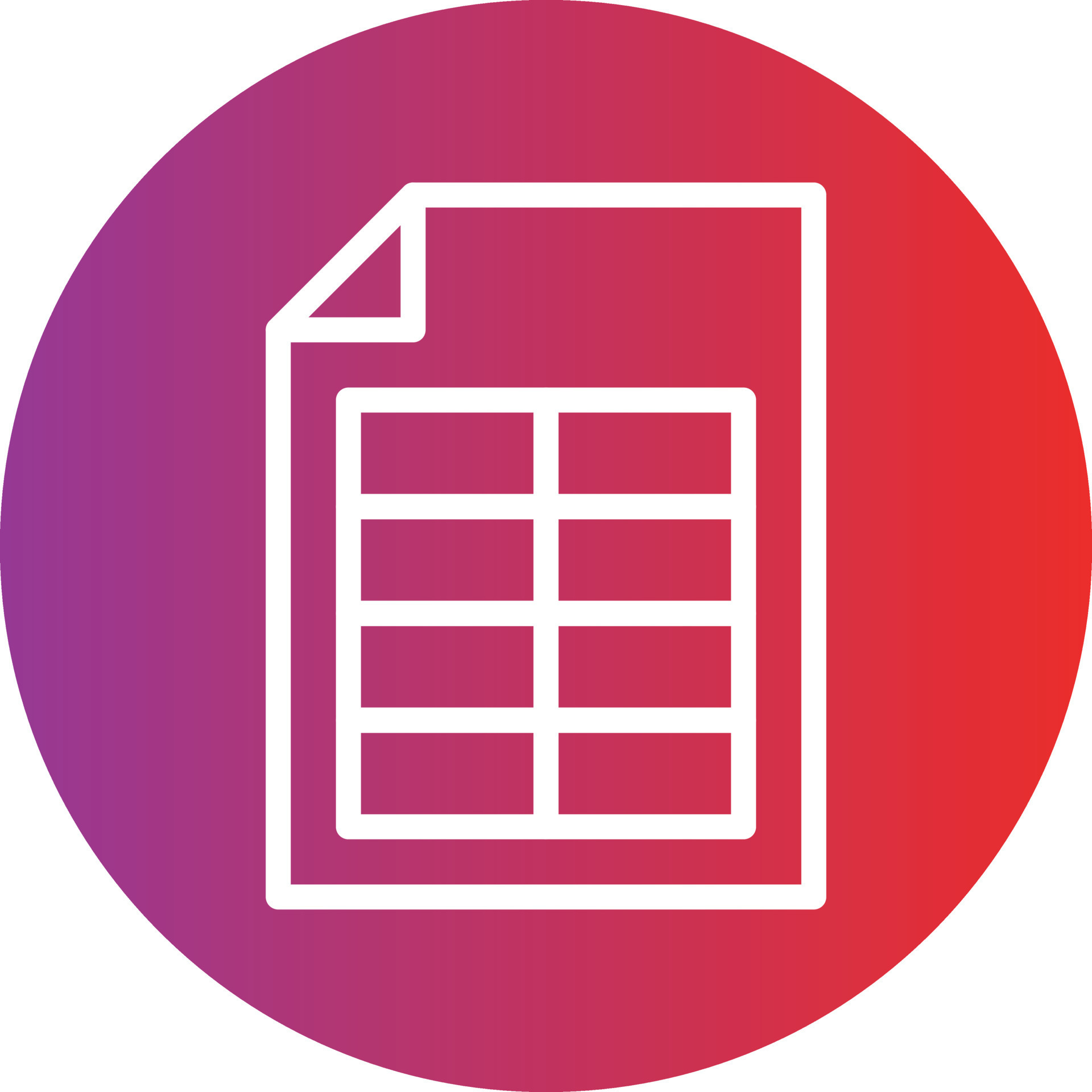 Spreadsheet Icon Style 12906550 Vector Art at Vecteezy