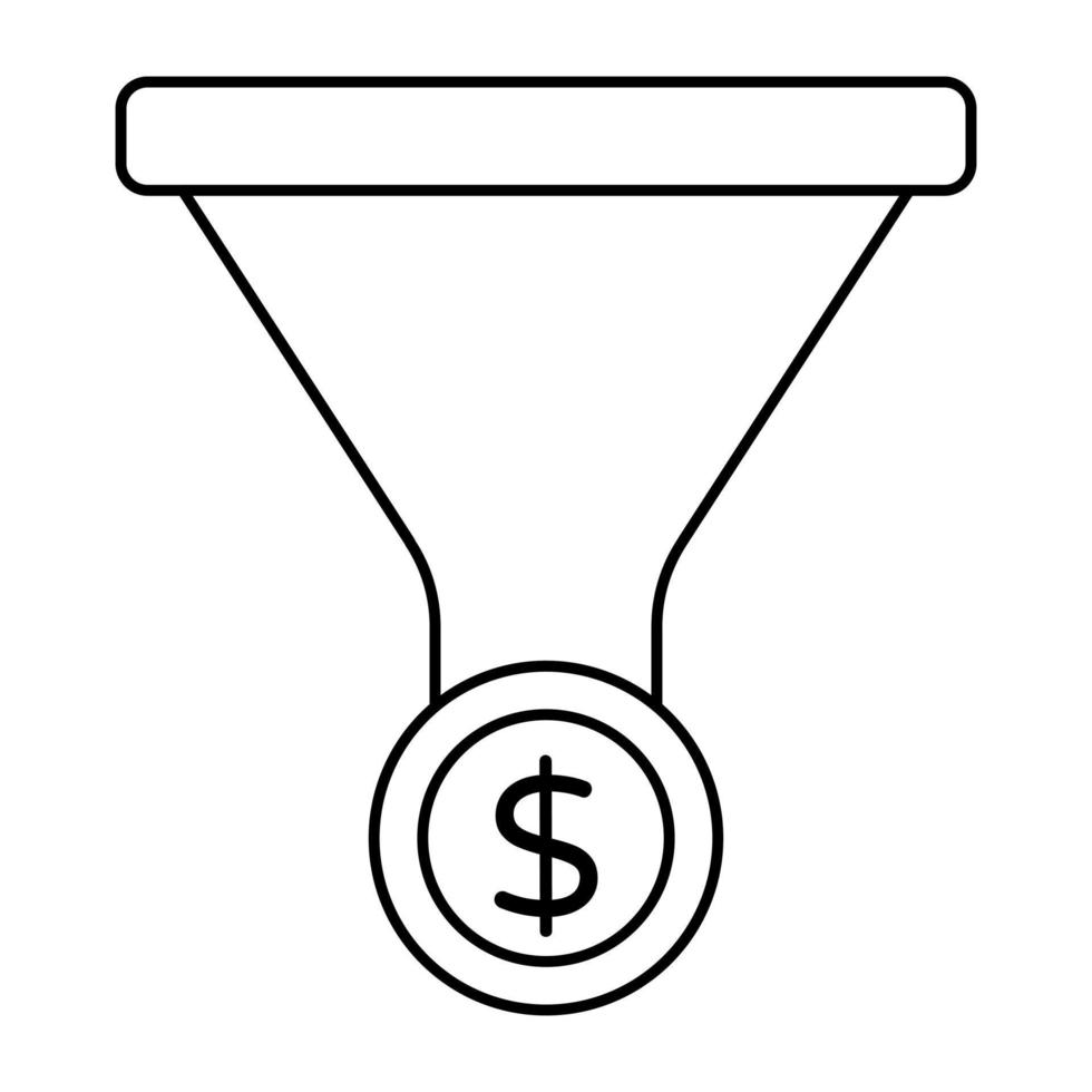 Perfect design icon of sales funnel vector