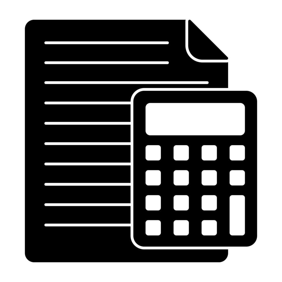 Trendy vector design of calculation