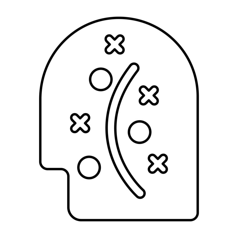 An editable design icon of tic tac toe vector