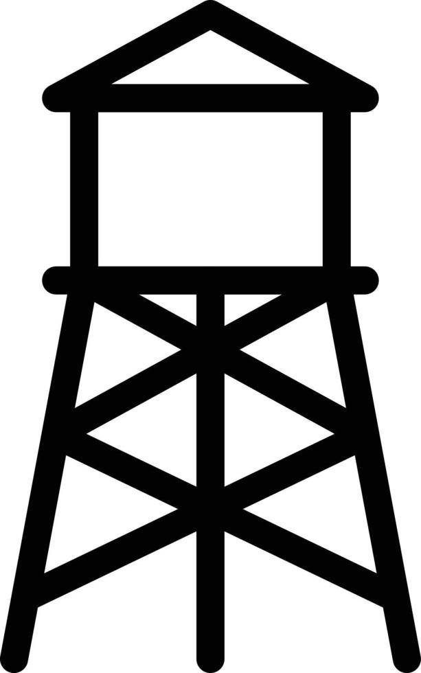 ilustración de vector de torre de agua en un fondo. símbolos de calidad premium. iconos vectoriales para concepto y diseño gráfico.
