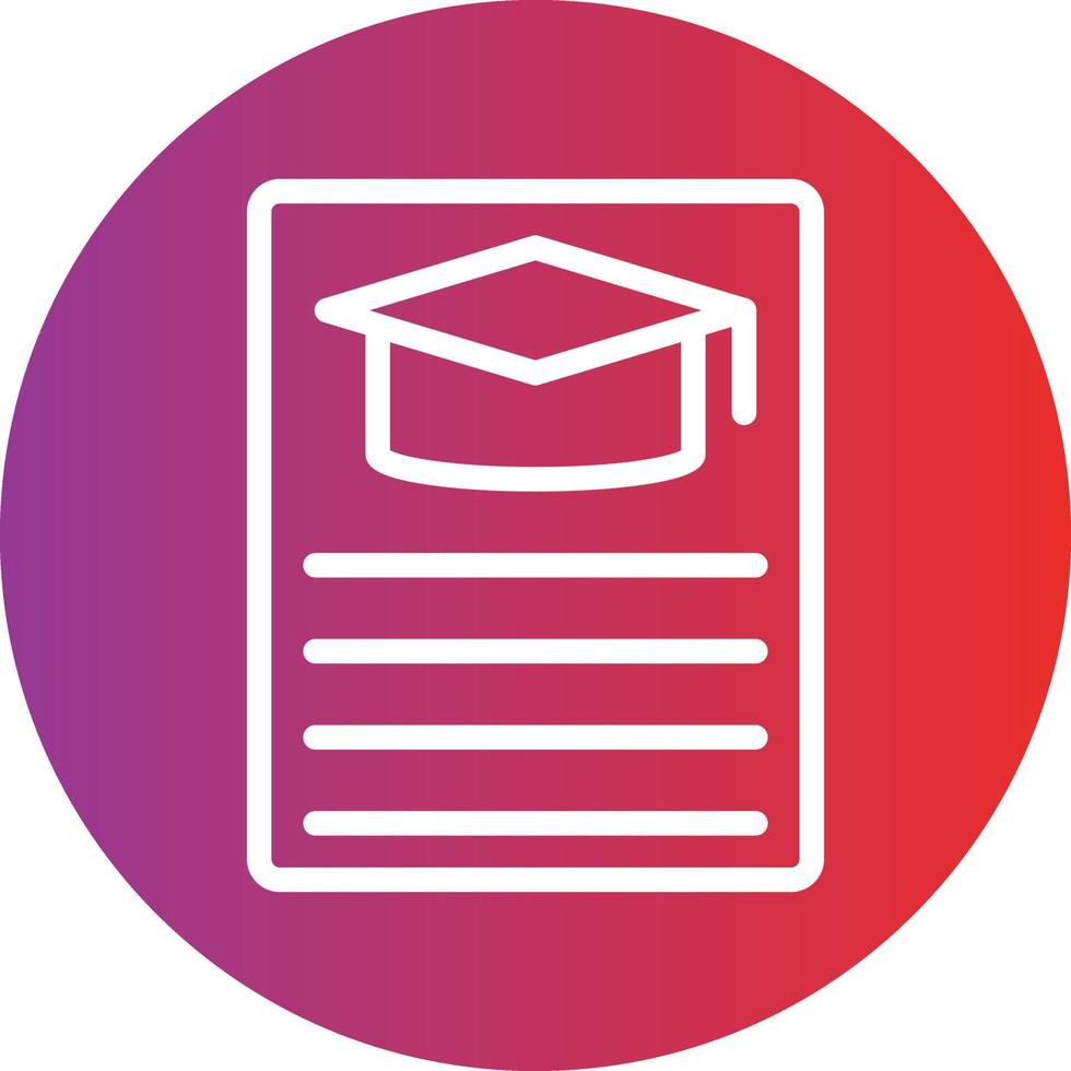 Curriculum Icon Style vector