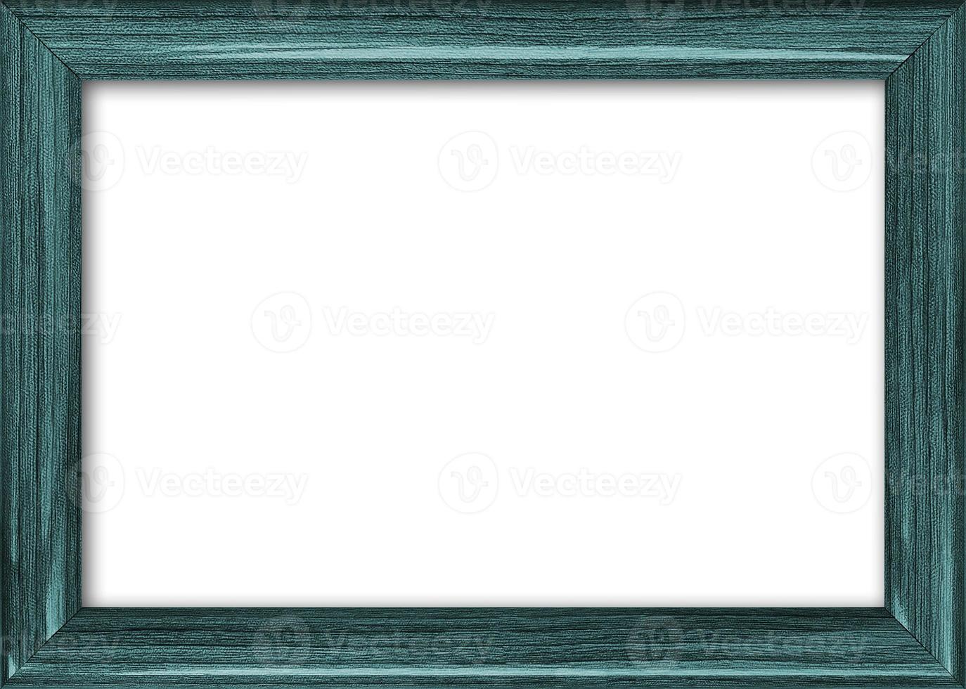 Empty picture frame with a free place inside, isolated on white photo