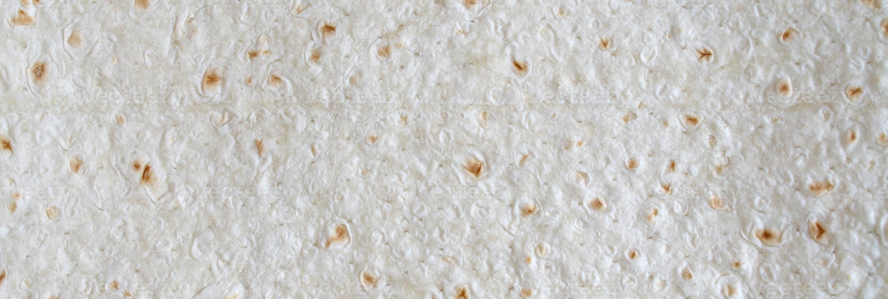 Homemade flat pita bread Turkish lavash background texture top view