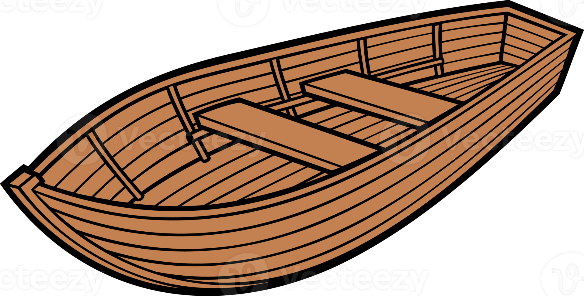 houten boot kleur png