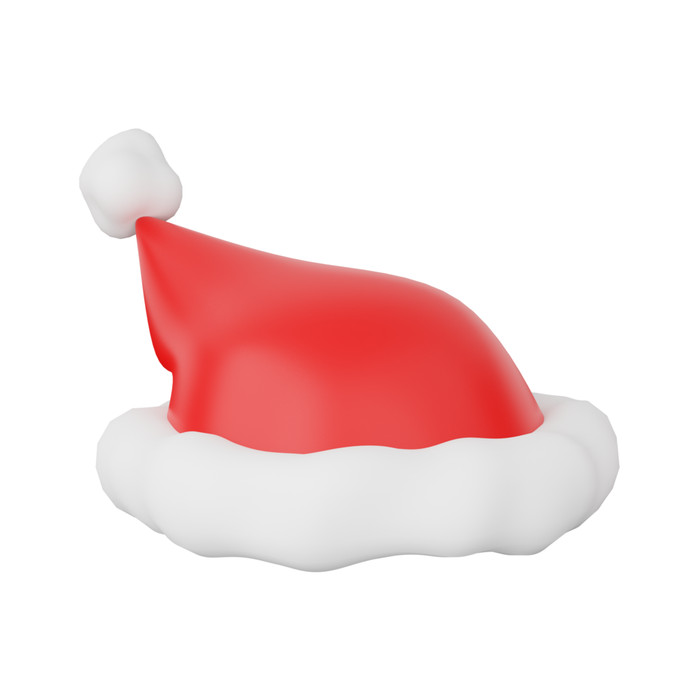 bonnet de noel 3d png