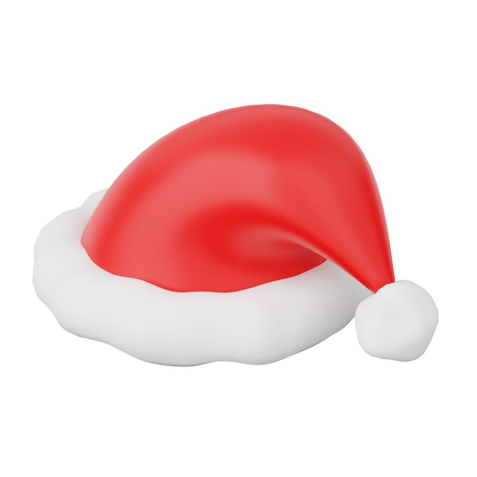 3d Santa cappello isolato png