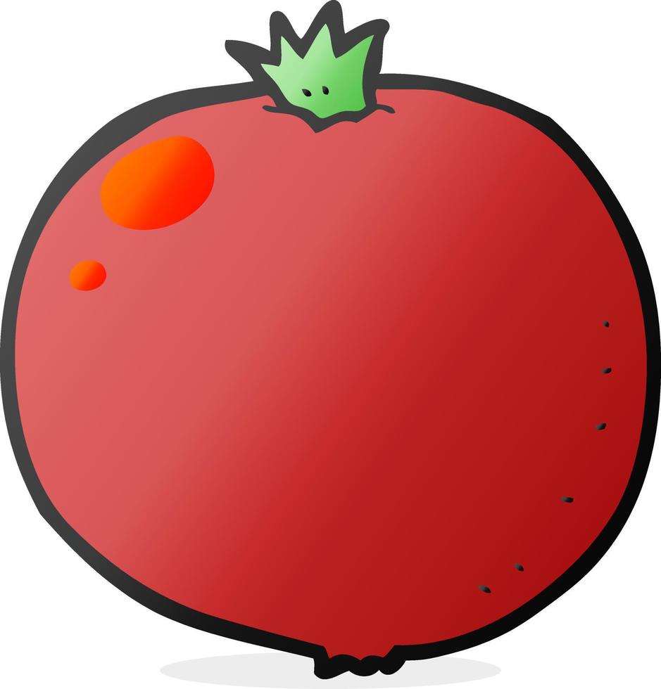 doodle character cartoon tomato vector