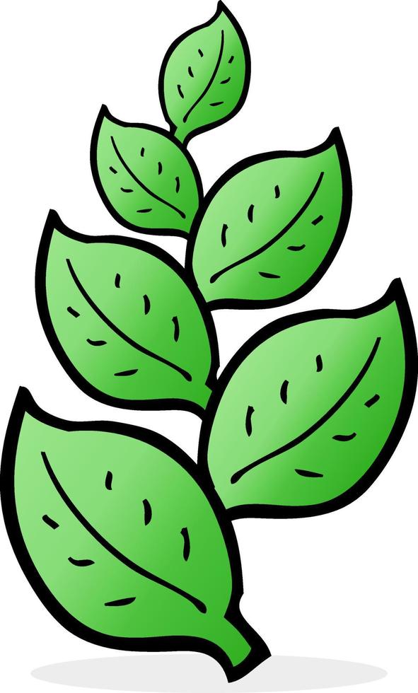 doodle character cartoon leaves vector