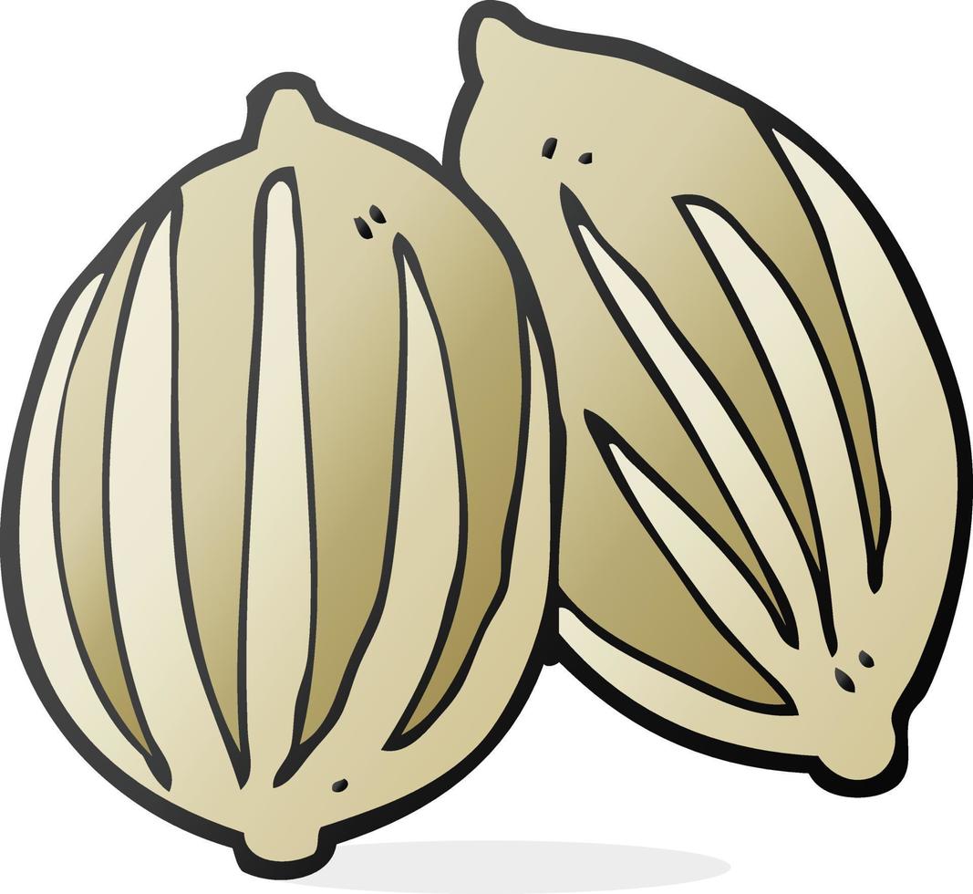 doodle character cartoon seeds vector